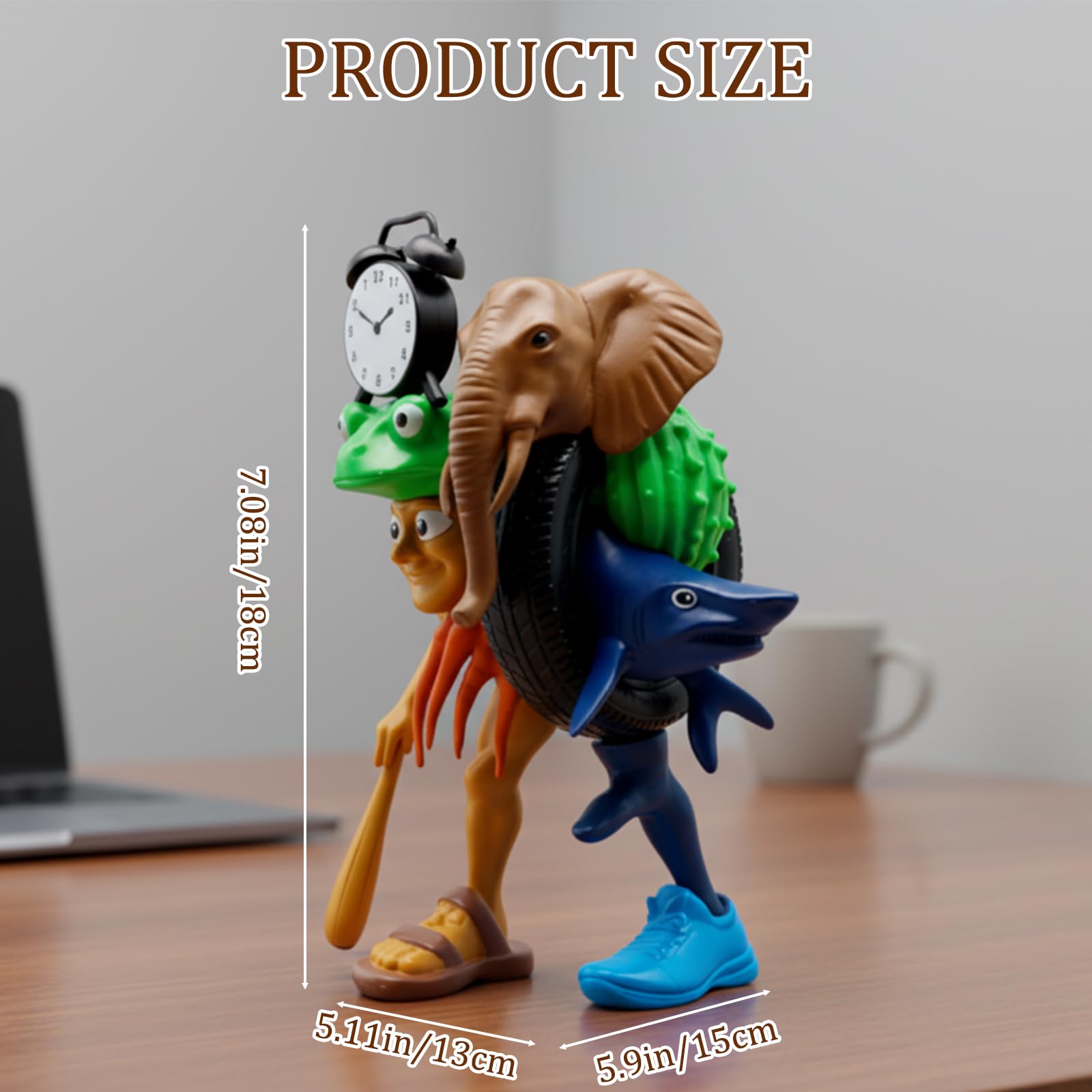 PXDUCN Brainrot Toys, Italian Brainrot, for Desktop Decoration Creative Assembly Play and Themed Gift Giving - Image 2