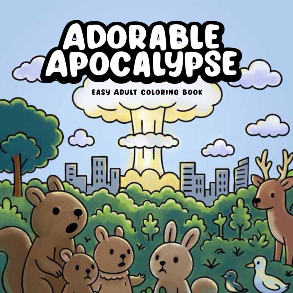 Adorable Apocalypse Coloring Book: Simple, Bold, Easy, Relaxing Fun for Adults