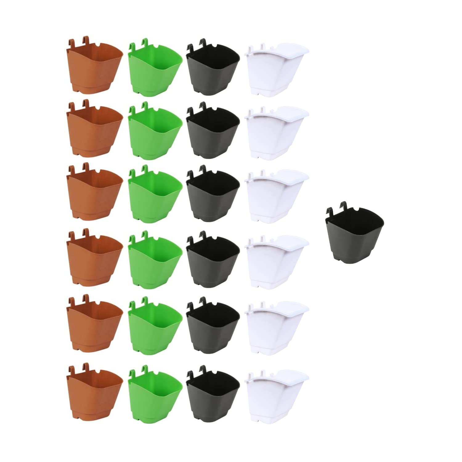 Hug A Plant |Vertical Garden Wall Hanging Pot for Home & Garden Decor (12CM|5INCH, Mixed, Pack of 25) (B0BLN2XKQR) Amazon Price History, Amazon Price Tracker