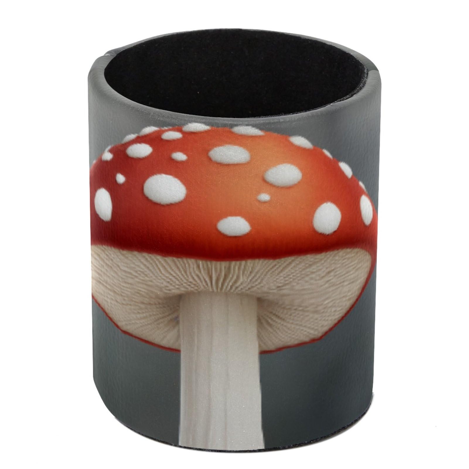 FWJZDSP Red Mushroom Pencil Cup Pen Organizer Makeup Brush Holder for Office Home Countertop Desk Accessory Storage