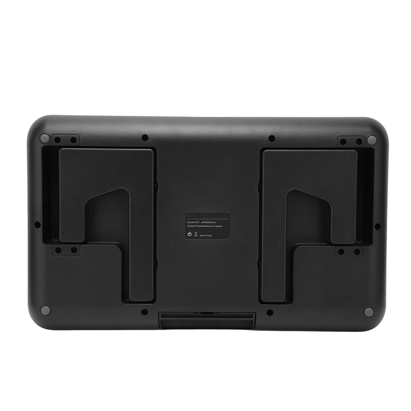 Treppiede per computer a forma di L, supporto ergonomico per scrivania con cassetto portaoggetti e clip per la gestione dei cavi, stabile 20 kg in metallo, supporto da scrivania in plastica