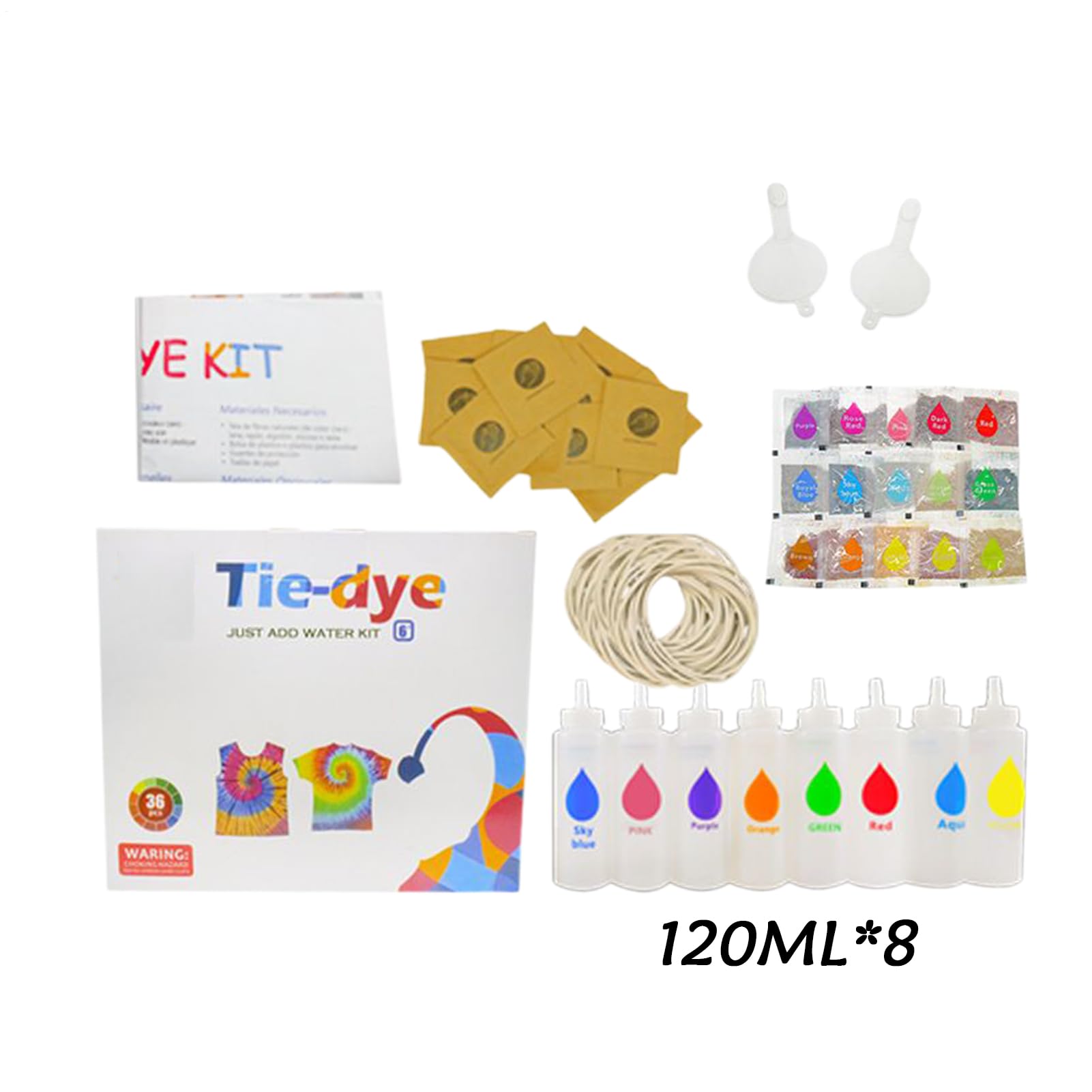 Zestaw Do Barwienia Tkanin Metodą Tie Dye Dla Dzieci Komplet Narzędzi Do