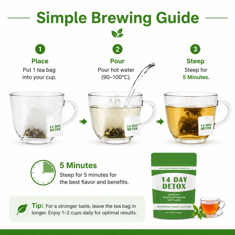 Organiczna, dzienna herbata dla kobiet Detox Tea Delikatny ziołowy napój