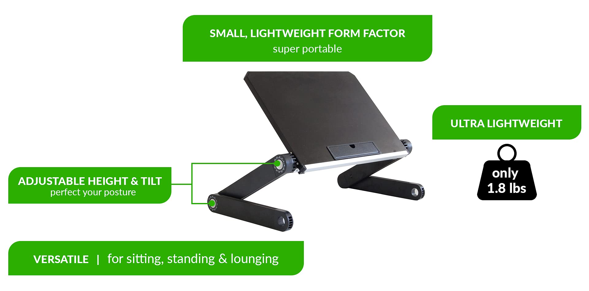 Buy Uncaged Ergonomics WorkEZ LIGHT Ergonomic Portable Lightweight