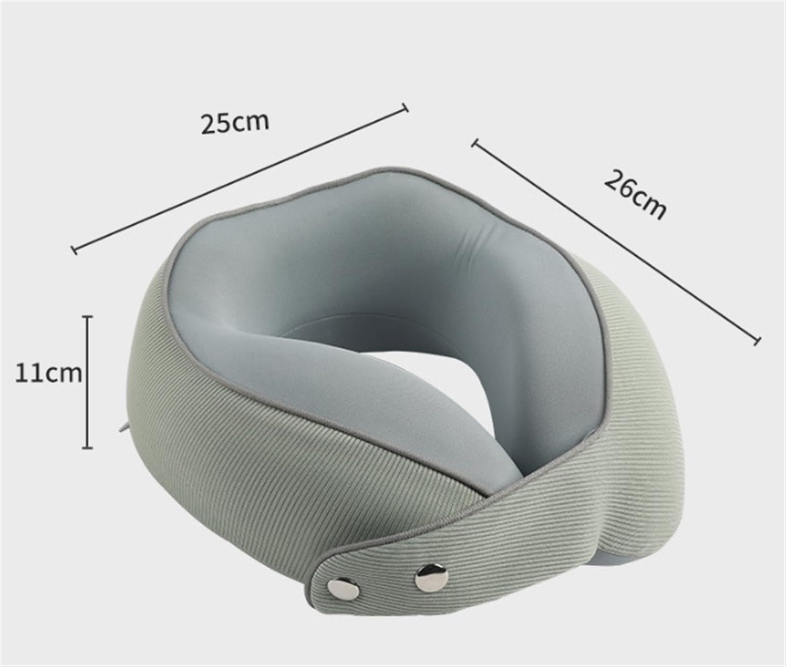 Cojín De Viaje Avión Almohada De Viaje Espuma Viscoelástica para El Cuello, Lavable, para Avión O Coche Coche Tren Oficina(Grey)