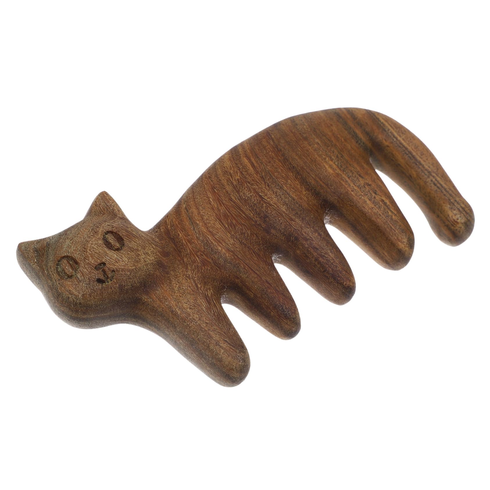 3stücke Holzkamm Für Kopfhautmassage Katzenförmiger Massagekamm Grünem Sandelholz Für Kopf Nacken Und Rückenmassage Handgefertigtes Pflegegerät Entspannung