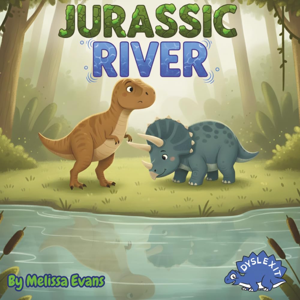 Jurassic River - Dyslexia Friendly Book for Kids: Tools for Dyslexic Children