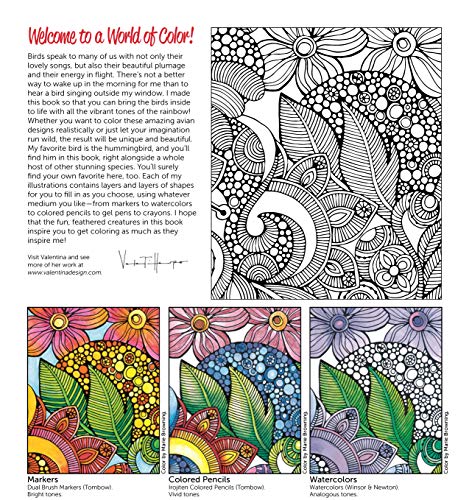 Creative Coloring Birds: Art Activity Pages to Relax and Enjoy! (Design Originals) 30 Designs with Owls, Songbirds, Peacocks, and More, on Extra-Thick Perforated Paper, plus Beginner-Friendly Tips - Image 9