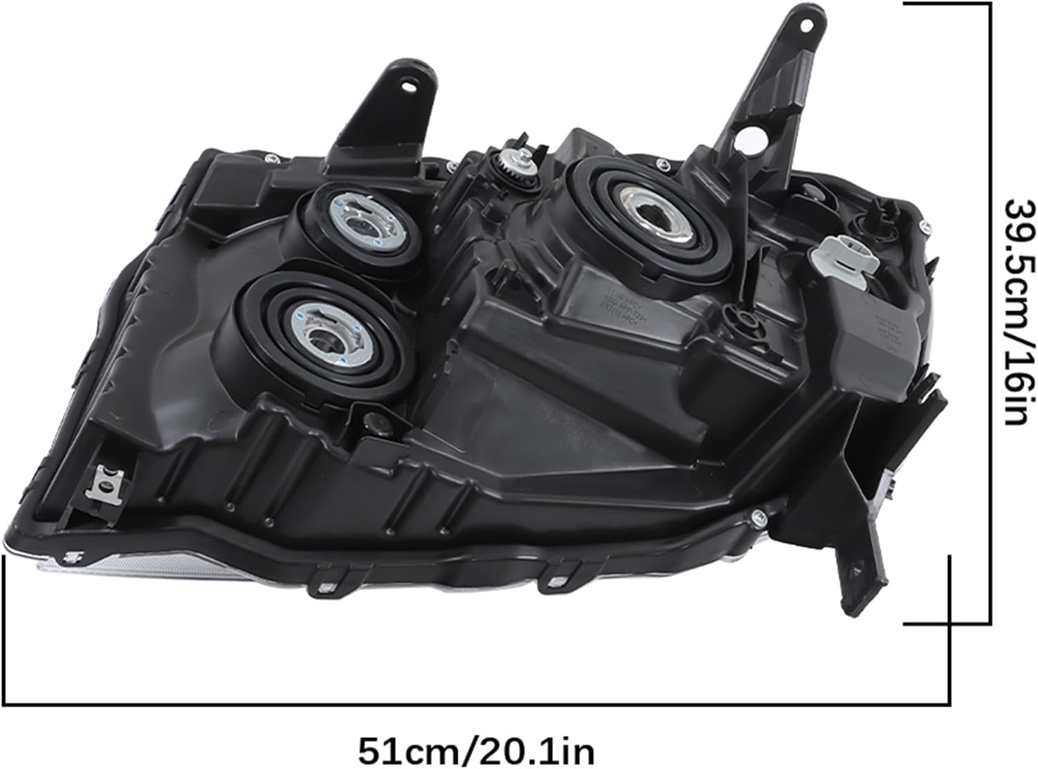 Headlight Assembly White Decorative Frame Replacement for Pilot 2009-2011 Right Side Headlamps Assembly RH Replacement for 33100-SZA-A01