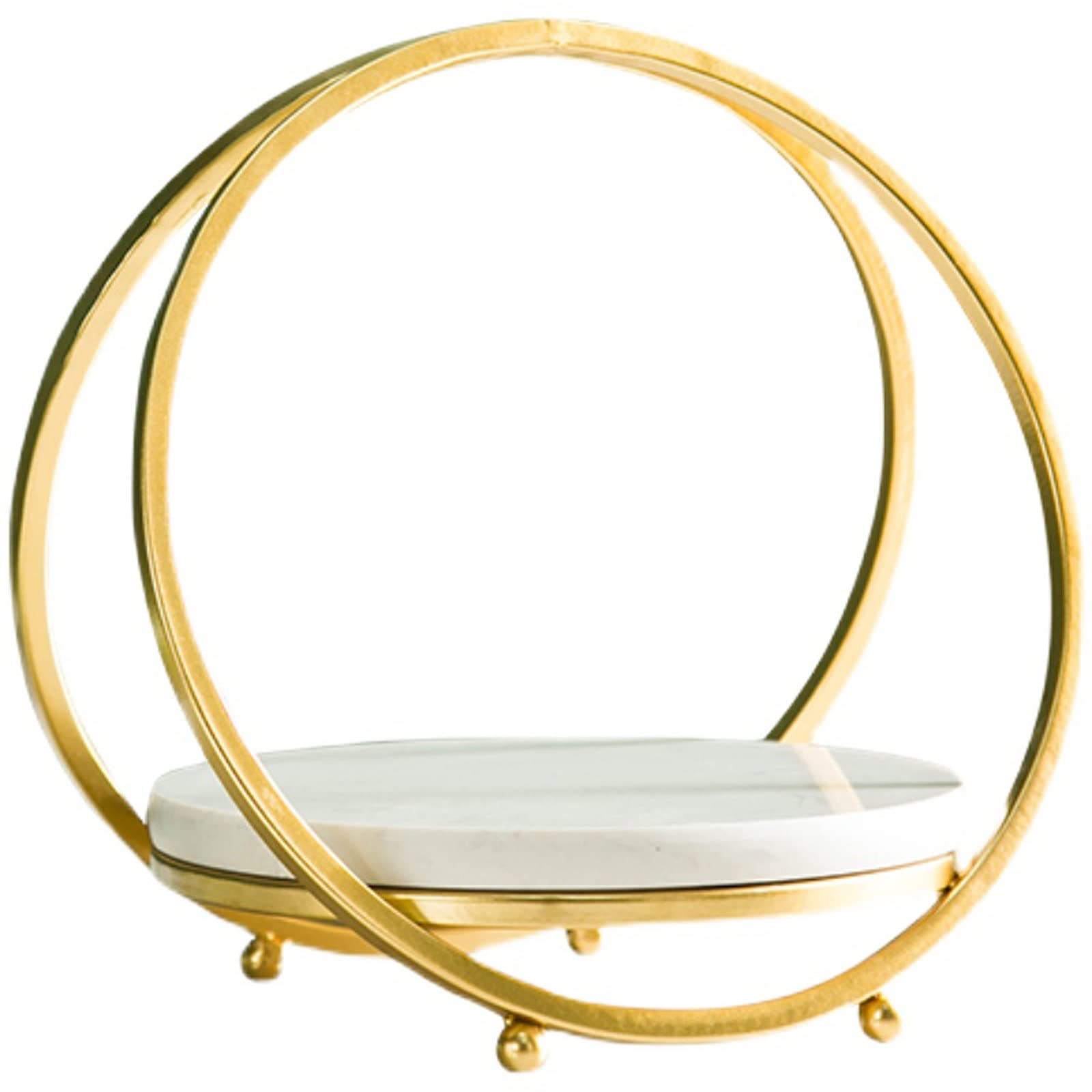 SUNESA Présentoir à Gâteau Assiette à gâteau en marbre Dessert Table Ornements Thé Snacks Dessert All Right Présentoir Anniversaire Gâteau Stand Stand de Gâteaux (Size : L)