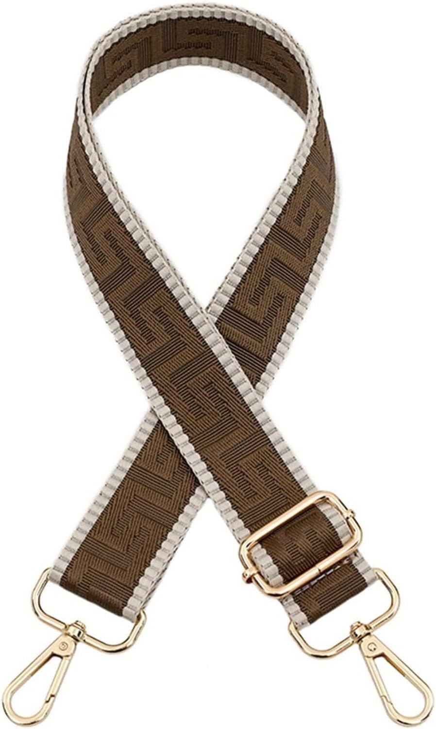 XIUNYIE Bag Strap Bag Straps for Crossbody Handbags Adjustable Belt Bags Replacement Shoulder Straps Accessories for Women Wide Strap for Handbags Gold Buckle Red, Camel, Gold buckle