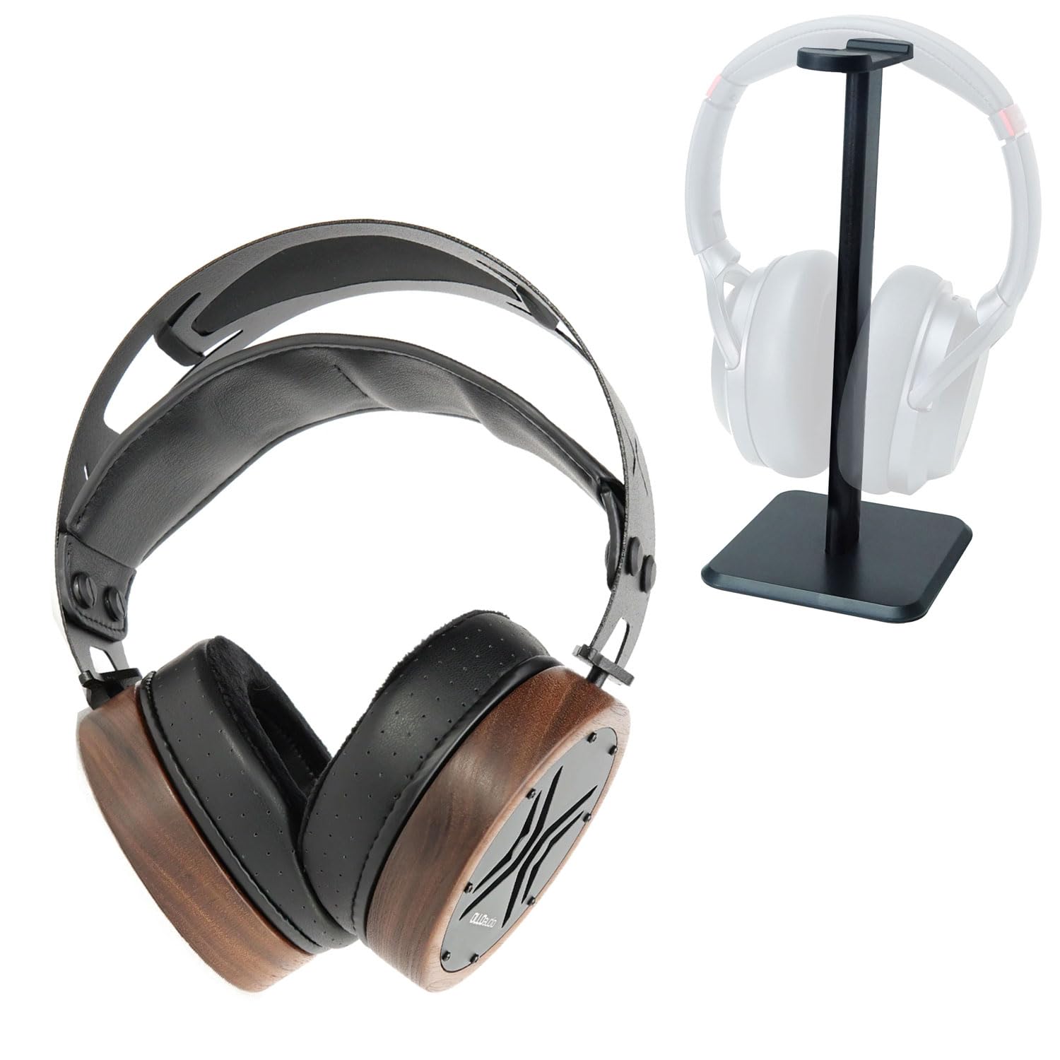 Ollo Audio X1 1.0 słuchawki studyjne otwarta konstrukcja do produkcji i miksowania ze statywem keepdrum