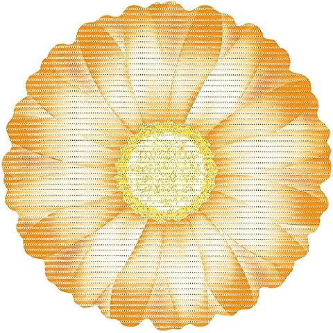 matches21 Weichschaum-Bodenbelag NOVA Sky Antirutschmatte Weichschaummatte Küche Bad Gänseblümchen gelb Ø 67 cm Cover