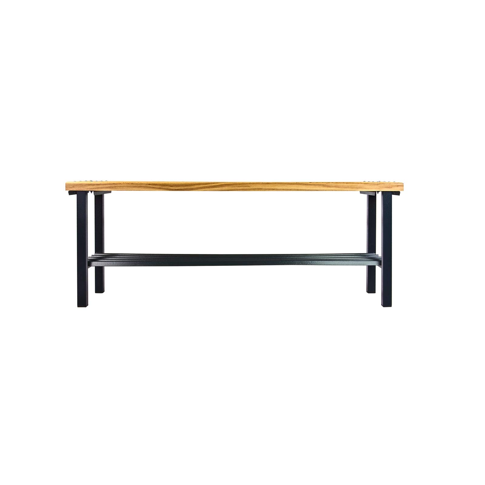 ADB - Panca per spogliatoio, 1000 mm, con griglia per scarpe, lunghezza 1000 x larghezza 400 x altezza 420 mm