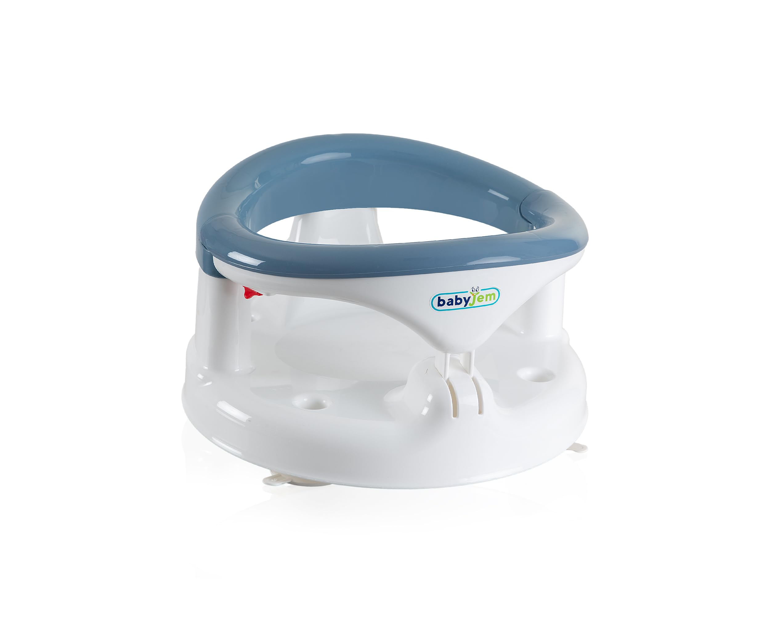 Babyjem Baby Badesitz Badewannesitz Babywanne Sitz, Indigo, ab 6 Monaten, BPA-frei, mit Saugnäpfen, Kunststoff