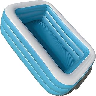 Blissbuilt Piscina Inflable Infantil,Piscina Familiar de jardín,Piscina Inflable de Natación Inflable para Patio Al Aire Libre,Piscina Hinchable Rectangular Apto para Jardín,Niños,Interior y Exterior