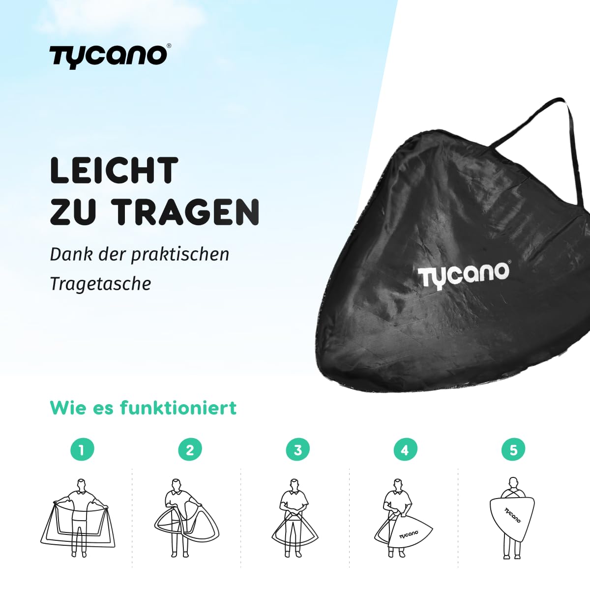 Tycano Pop-Up Fußballtore Set - Fußballtore - 120 x 90 cm