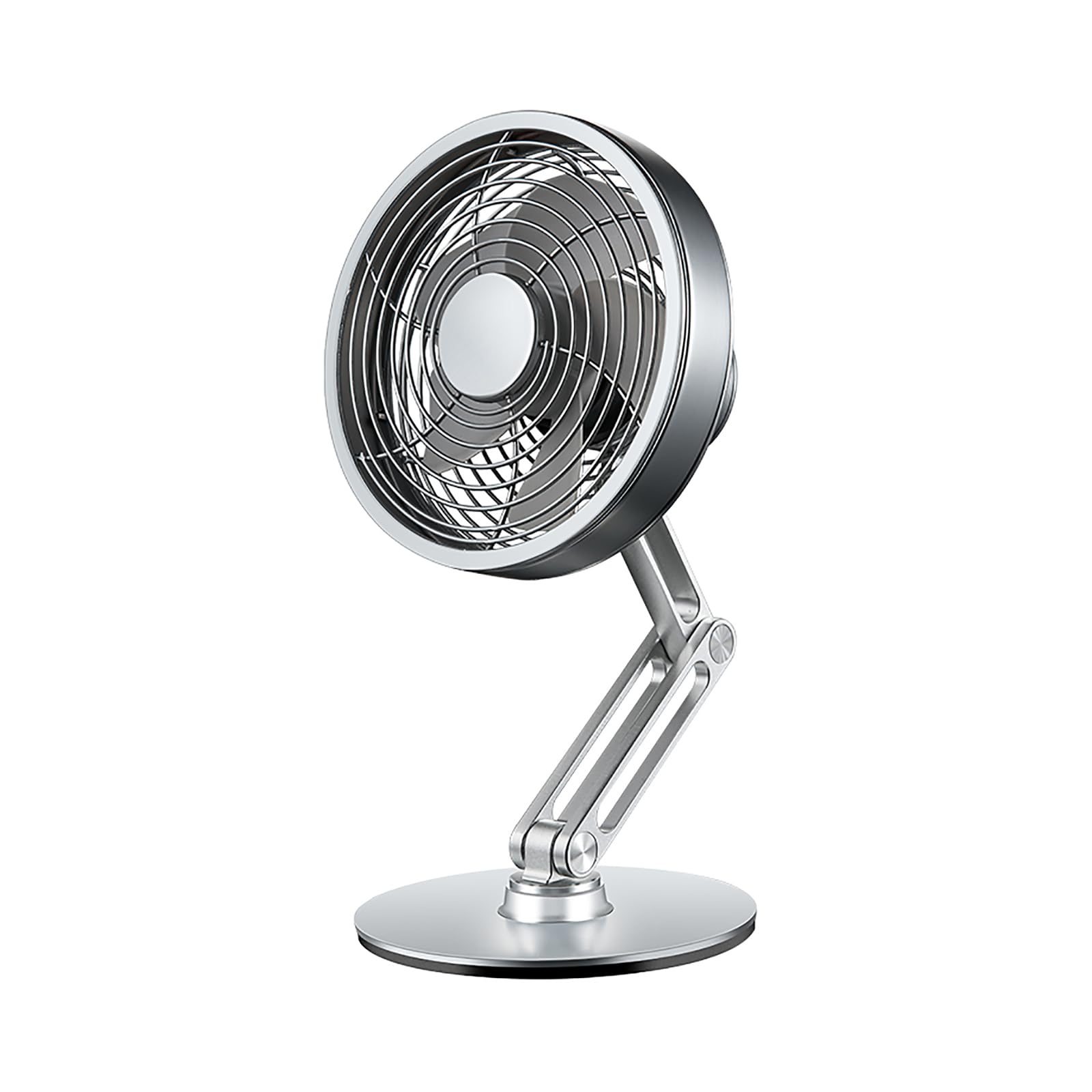 FGJsfhrDTU Portable Fan, USB, Quiet, with 3Speeds Cooling Table 5.6inch for Better(Silver)