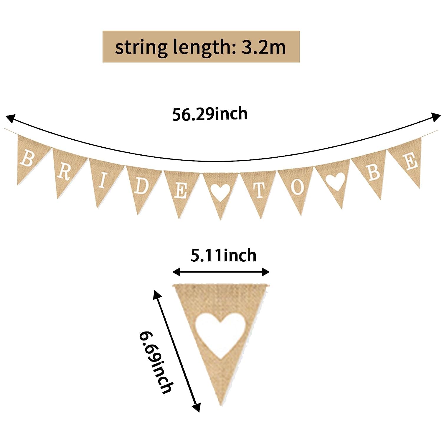 Mr Cozy Bride To Be Burlap Banner - Pre-Strung Bridal Shower Decor (8.2 Ft)