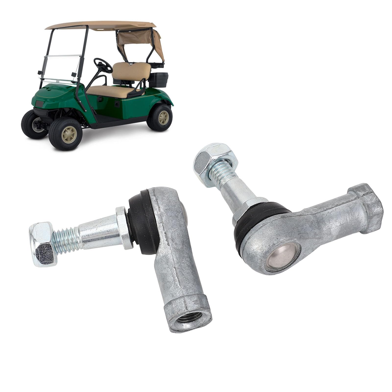 Golfcart Spurstangenkopfpaar Lenkung Lenkgelenk, Lenkgetriebe Zahnstangengetriebe TXT Gas Electric 2001+ Alloy Stahl Gelenkkopf für EZGO Golfwagen Ersatzteil 70902G01 7090