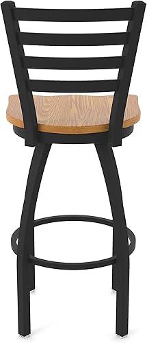 Miniatura 37 de 410 Jackie Taburete de bar giratorio de 36 pulgadas con acabado antiarrugas negro y asiento de vinilo negro Vinilo negro,Canter Burdeos,Tierra