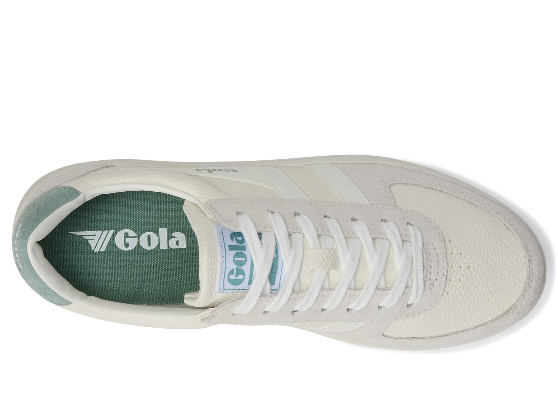 Gola Women's Grandslam '88 Sneaker, White/White/Green Mist, 8