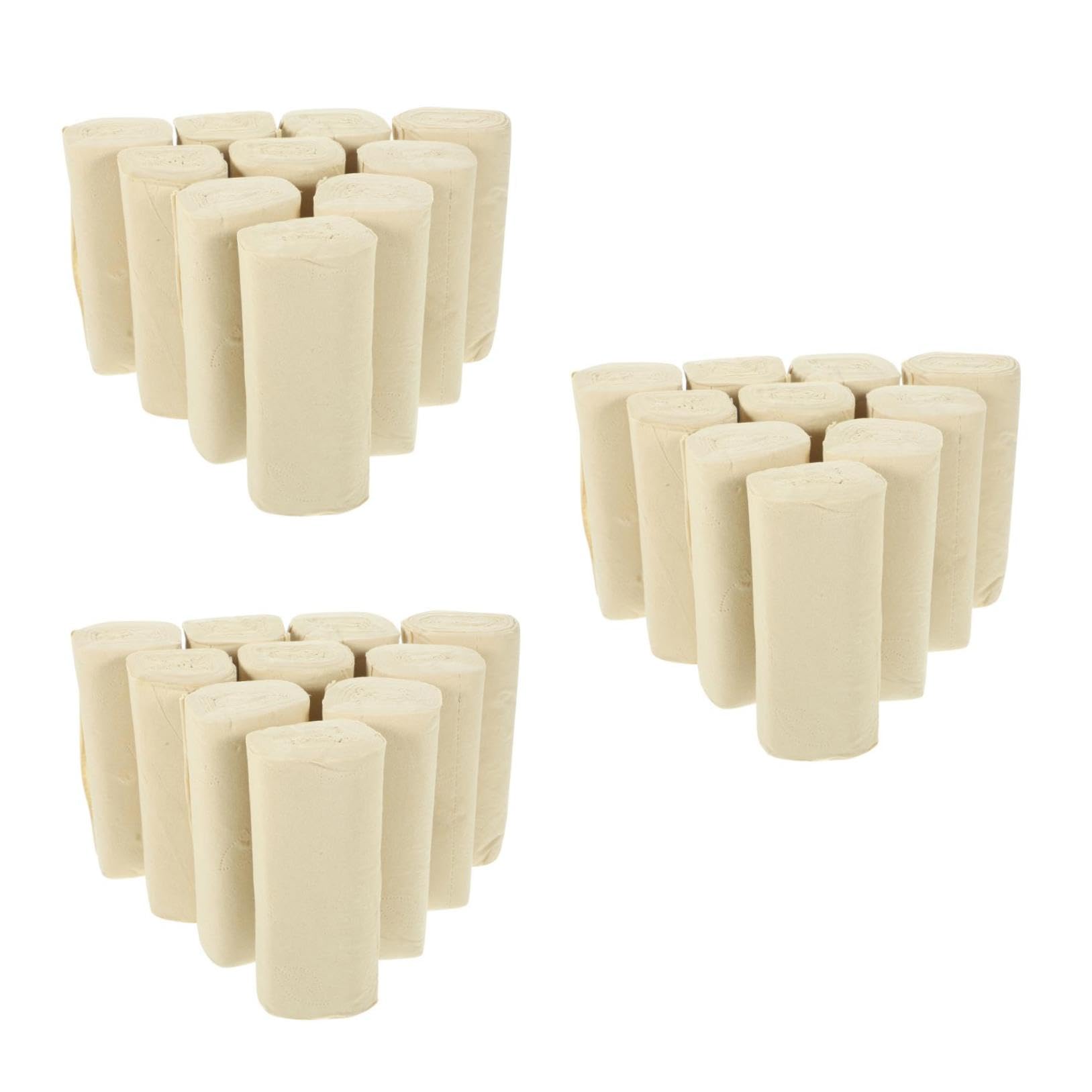 COLLBATH 3 Sätze Toilettenpapier Seidenpapier 16 Rollen * 3