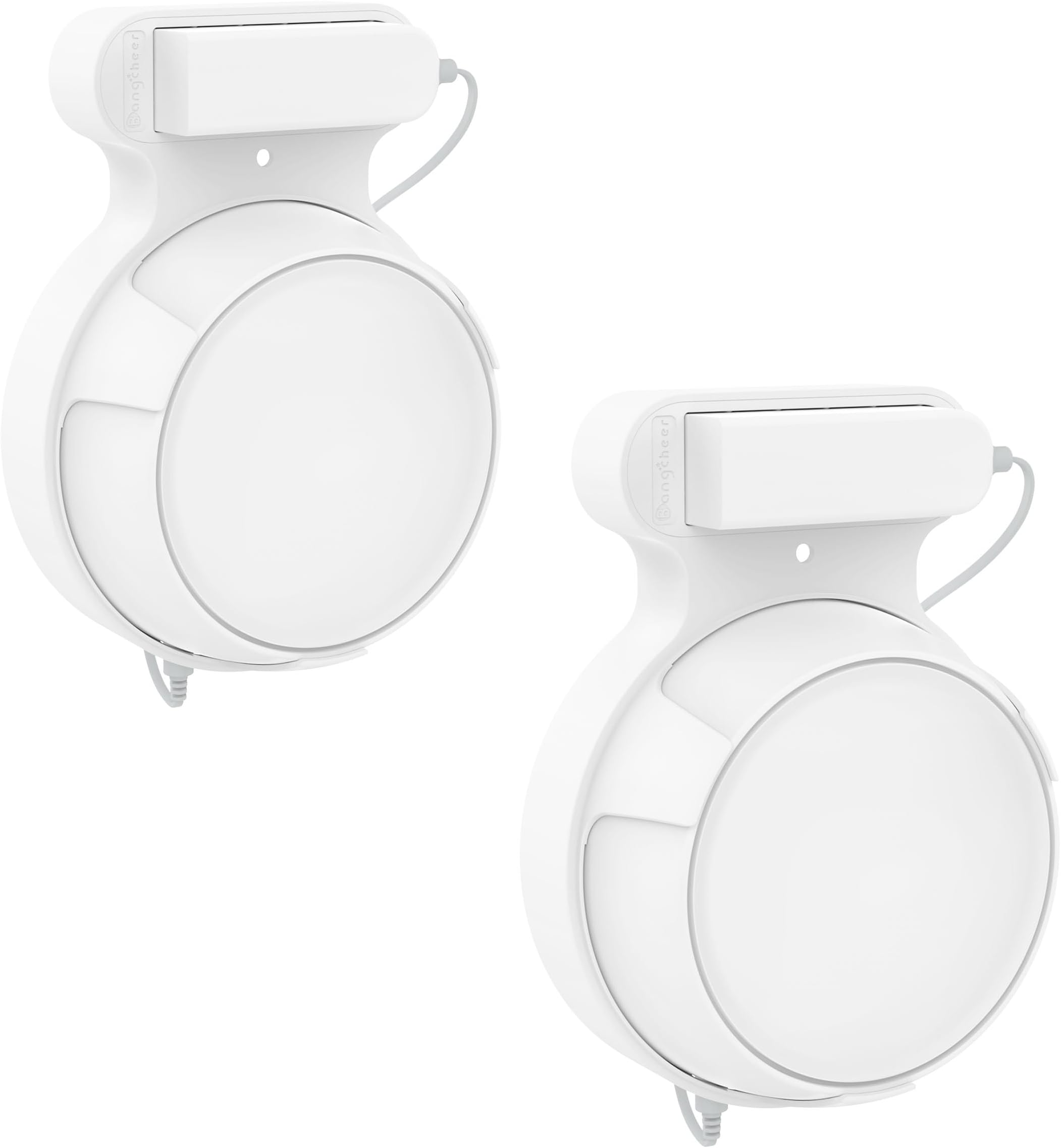Wall Mount Bracket for TP-Link Deco BE23/BE25/BE3600/BE5000 Mesh WiFi 7 System Network and Power Cord Management Space-Saving TP-Link WiFi 7 Router Wall Mount Bracket (White-2Pack,White)