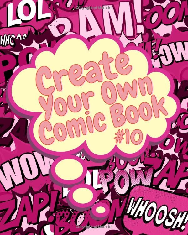 Create Your Own Comic Book #10: Cool Blank Comic Book For Kids Draw Your Own Comics - Activity Books For Boys And Girls