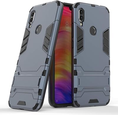 Max Power Digital Funda para móvil Xiaomi Redmi Note 7/Redmi Note 7 Pro con Soporte - Carcasa Híbrida Antigolpes Resistent...