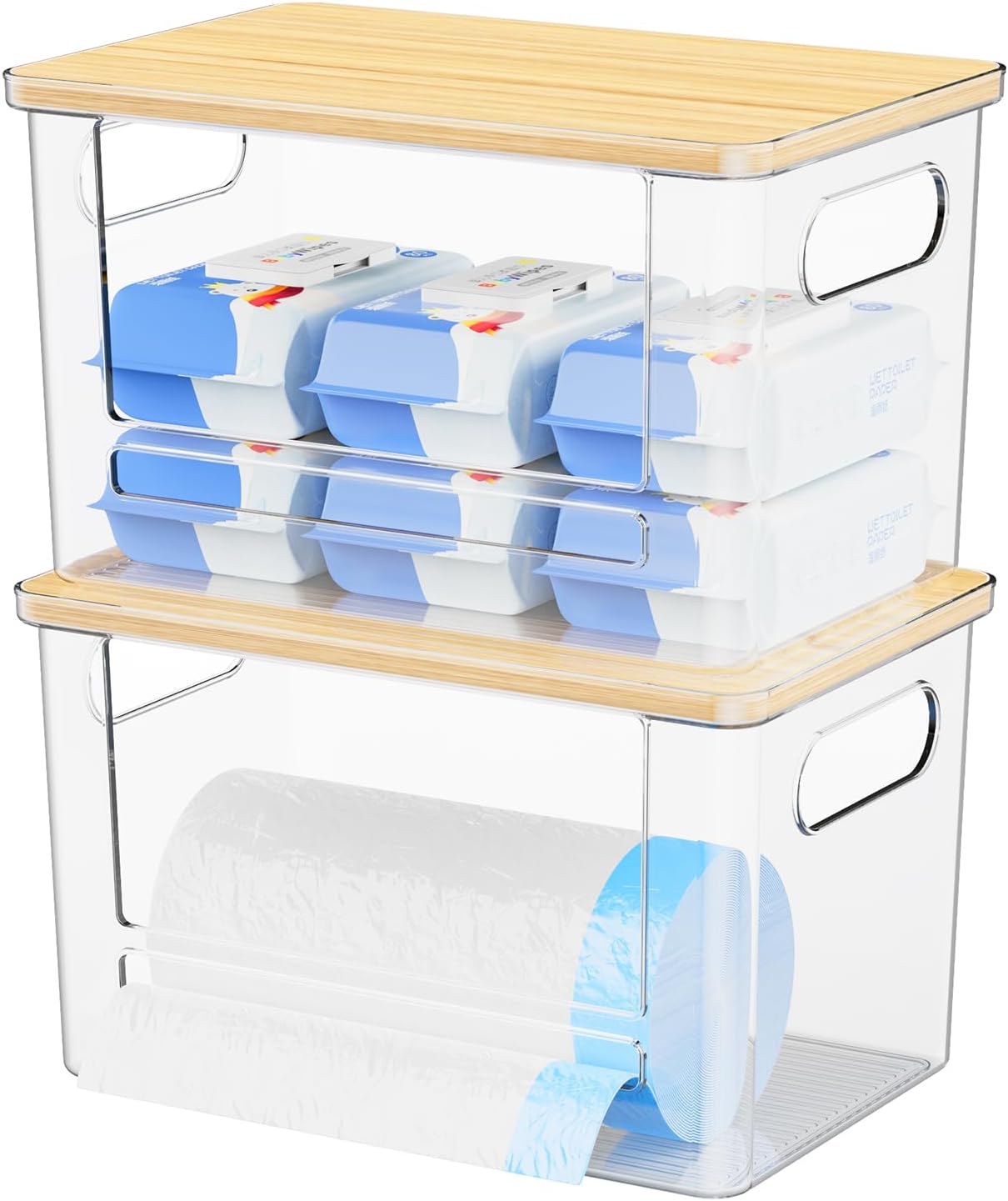 Riian Trash Bag Dispenser Holder Stackable Garbage Bag Holder