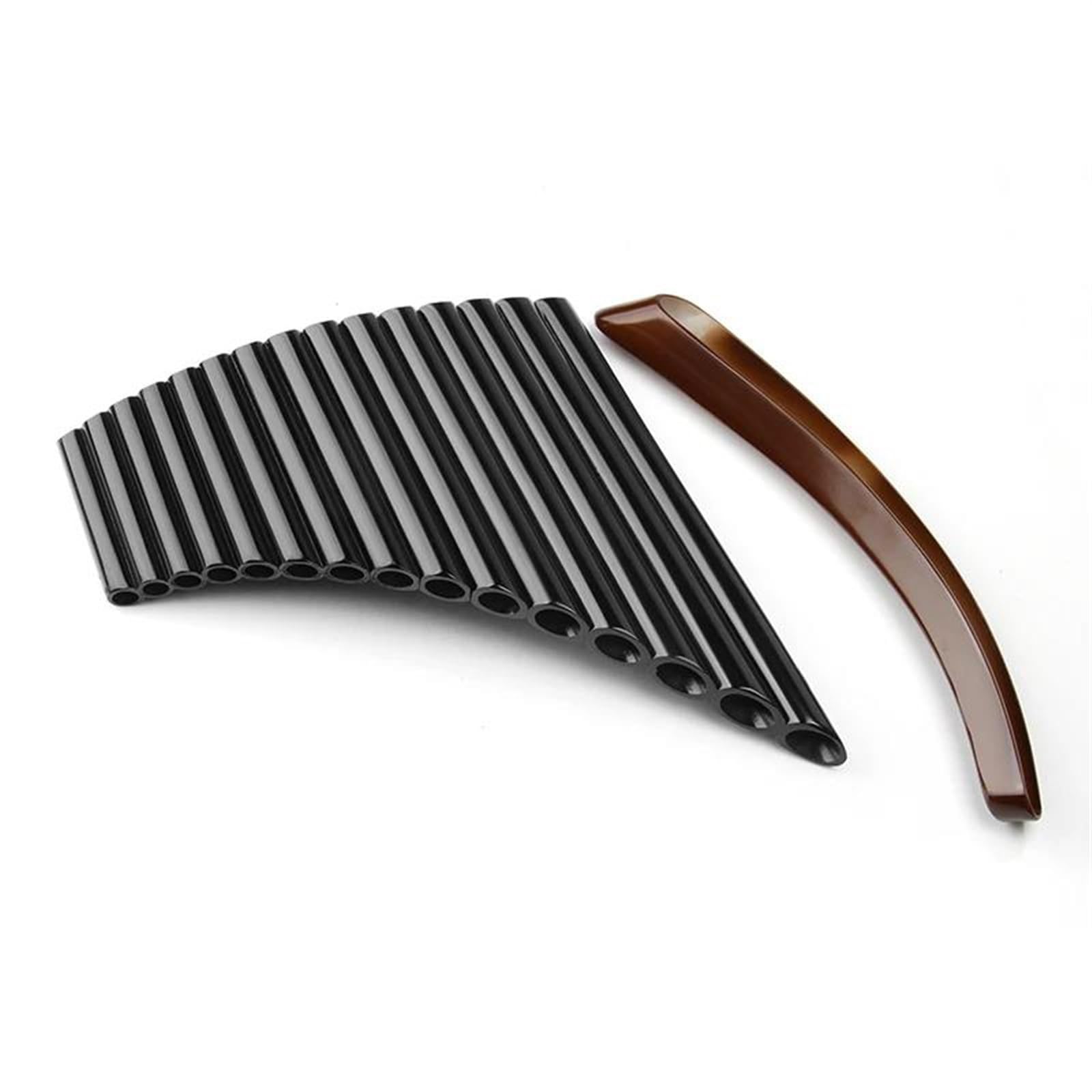 Anfänger Panflöte Handgefertigte Panflöte Mit G-Taste, Chinesisches Traditionelles Holzblasinstrument, Panflöte, Flöte (Color : BLACK LEFT HAND)