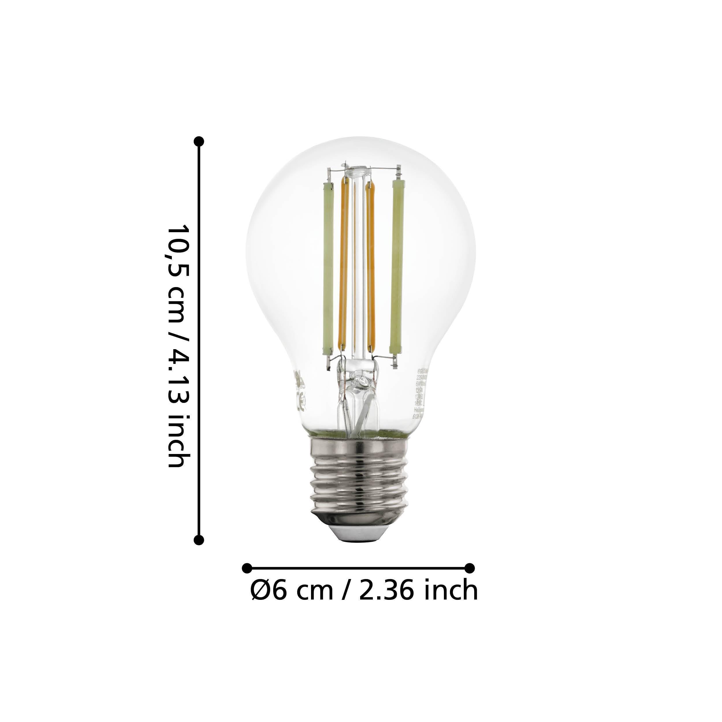 Eglo Connect.z Smart Home E27 LED Filament Light Bulb, A60, ZigBee, app and Voice Control, dimmable - Image 2