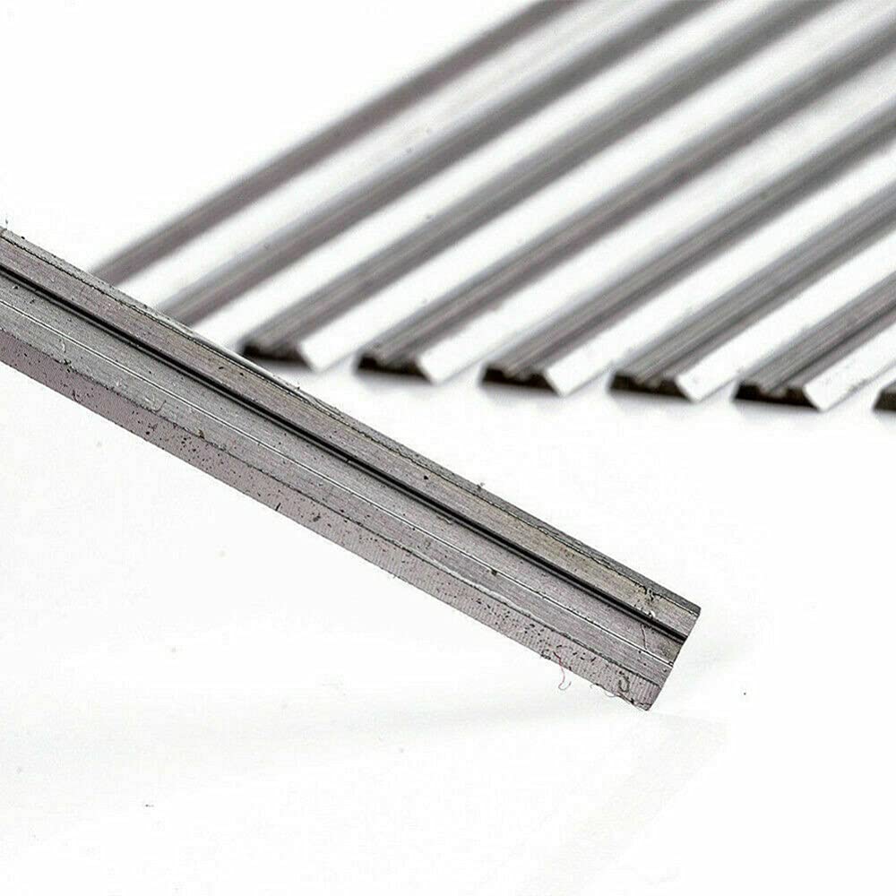 20 piezas 82 mm cuchillas cepilladoras eléctricas HSS cuchillos cepilladores de madera reversibles Piezas de maquinaria de carpintería para Bosch para Makita., Como se muestra