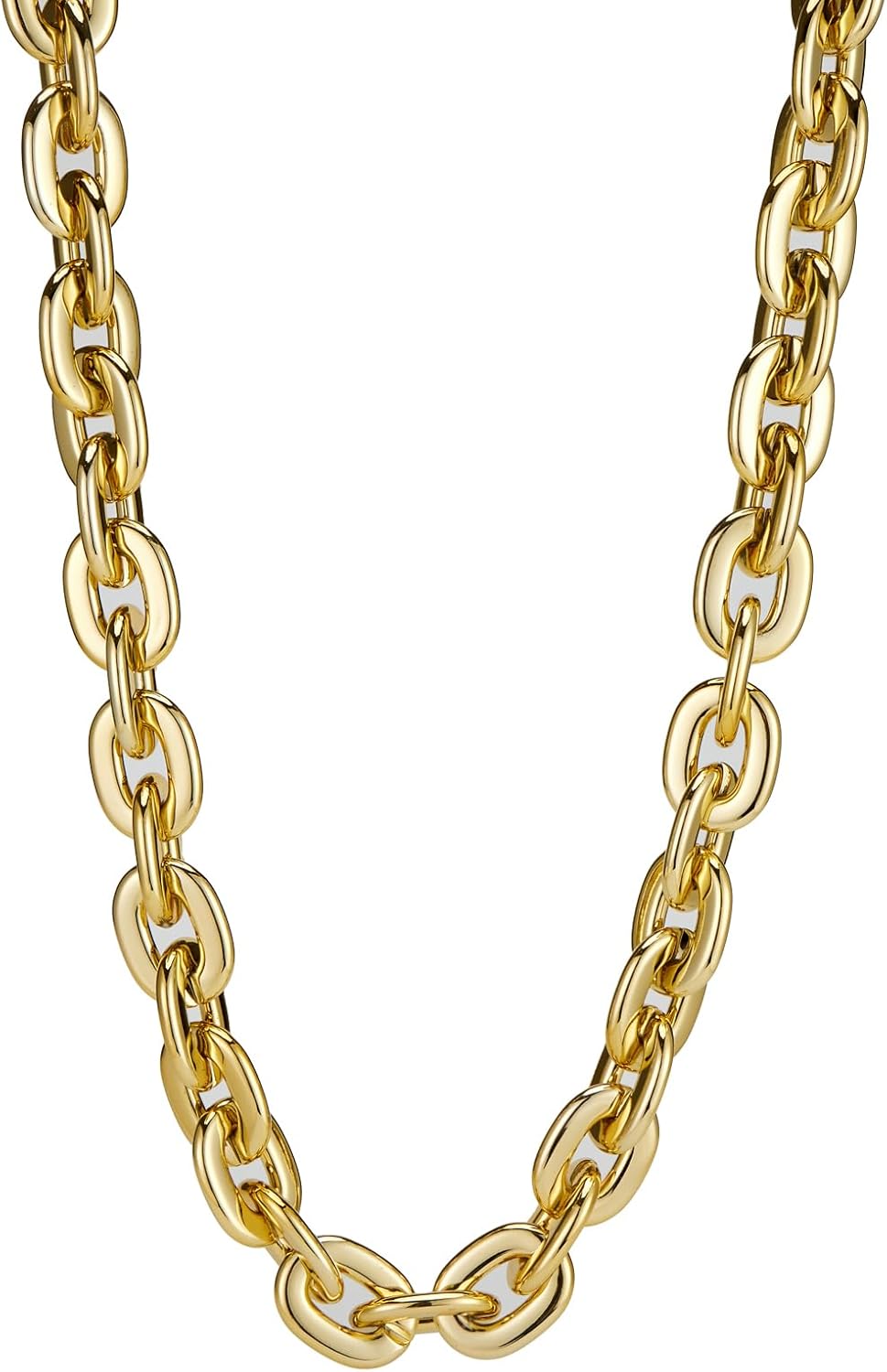 Passed colorfast test,Large Plastic Chain Necklace, 2 Pack / 4 Pack Optional,Hip-hop Rapper Big Chunky Fake Necklace , Super long Detachable, Non-fading Party Clothing Plastic Jewelry Necklace Decoration, Women and Men. - Image 7