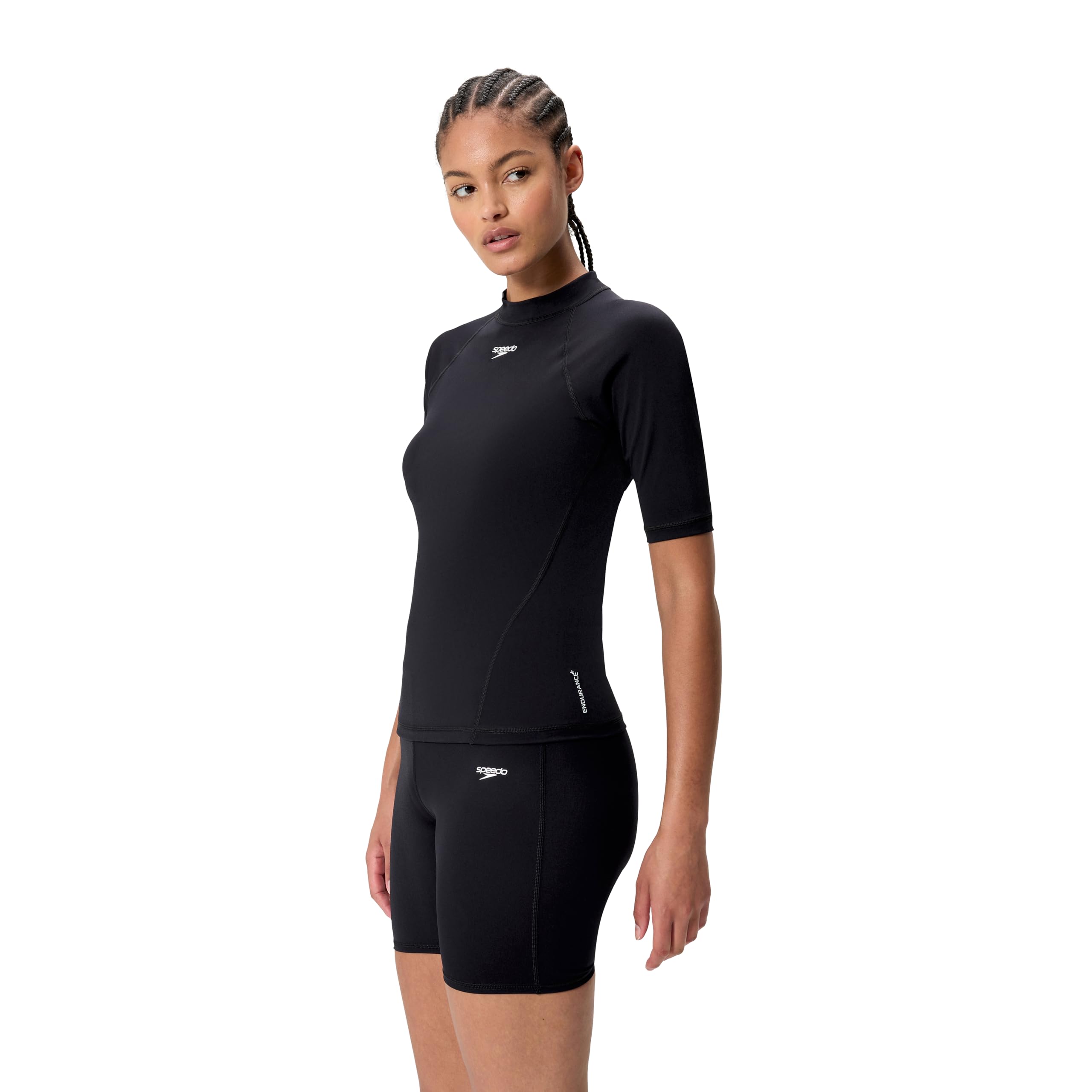 Speedo End+ Short Sleeve Rash Guard Haut de Bain Femme
