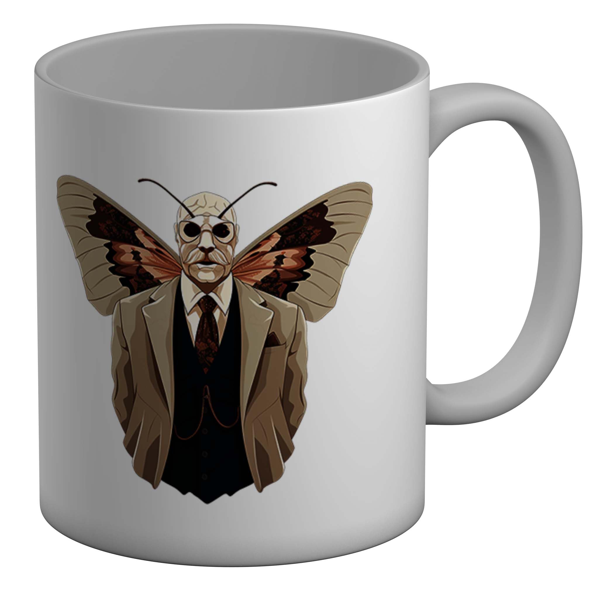 Shopagift Moth Man Mug Folklore Urban Legend White 11oz Large Gift Ceramic Cup