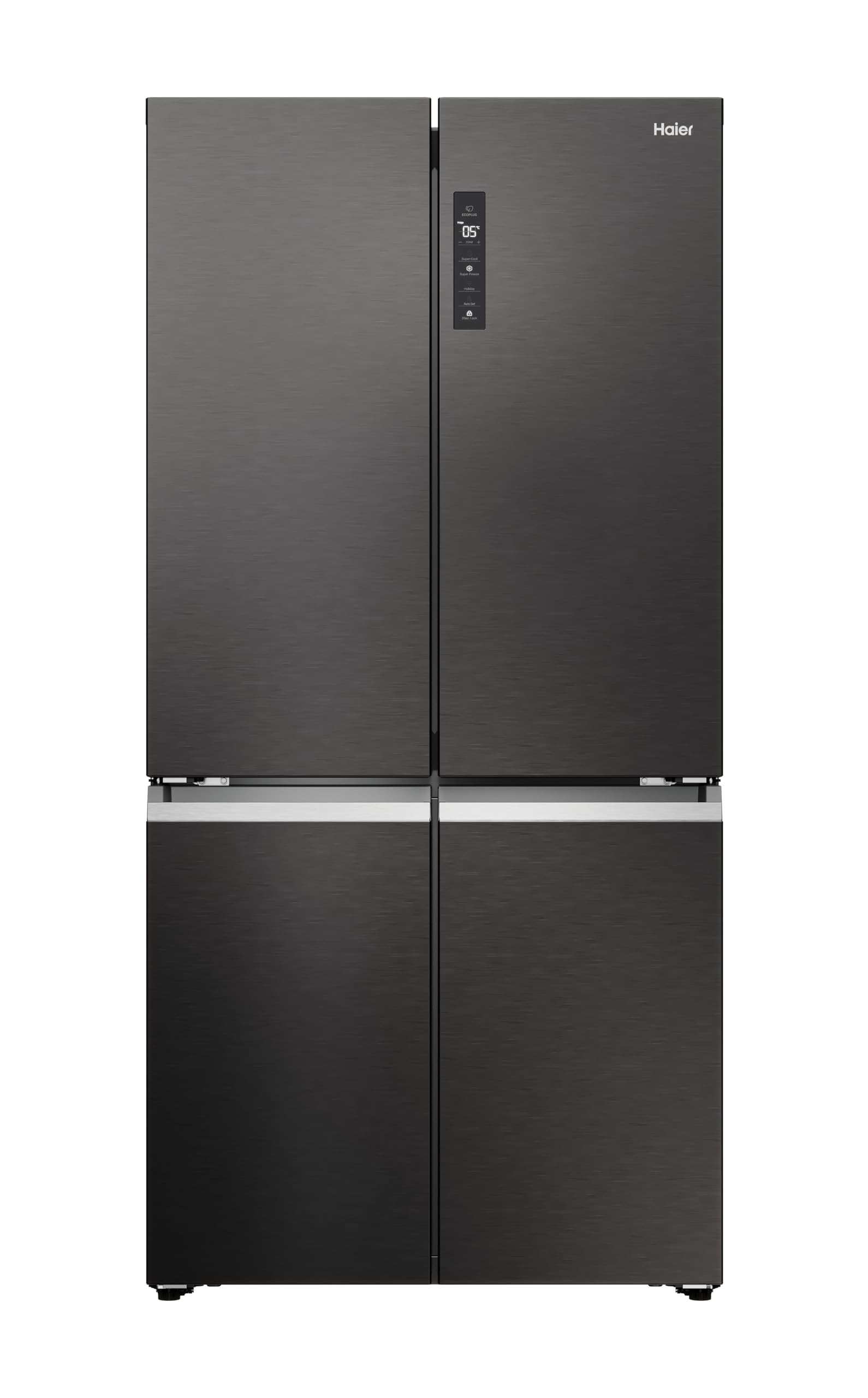 Haier Cube 90 Series 7 HCR79F19CNMD - Frigorífico 4 Puertas, Congelador 2 Zonas, Motor Inverter, Air Surround, Cajón Humidity Zone, Total No Frost, An 90,5cm, Capacidad 642L, Daylight, 37dB, Dark Inox