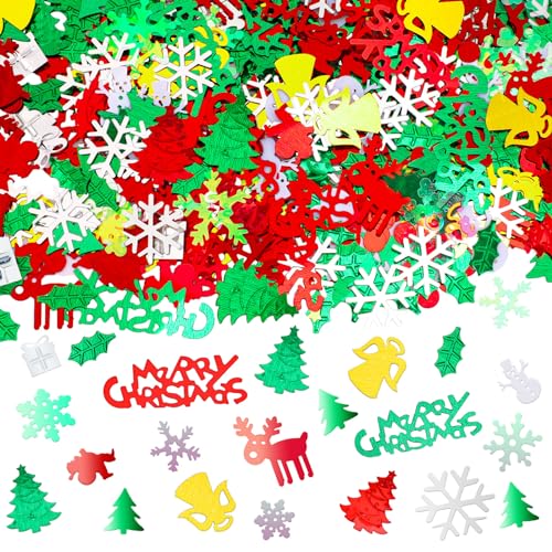 MARFOREVER Christmas Day Confetti Glitter Table Decorations Party Confetti