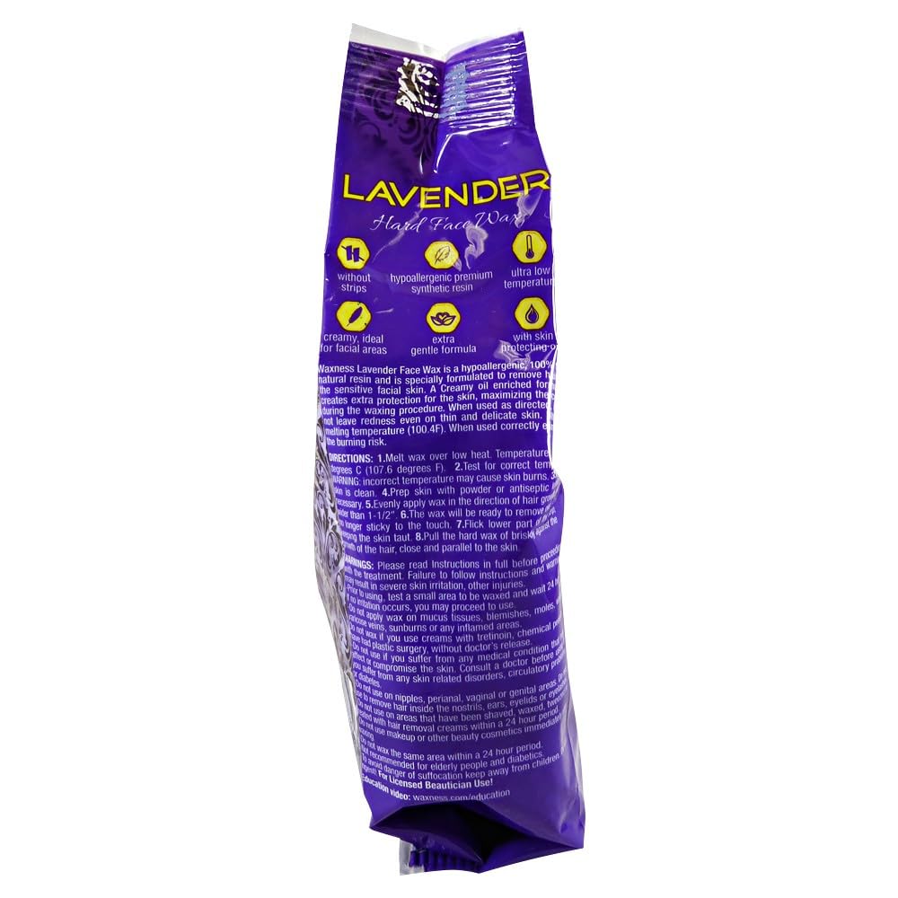 Waxness Lavender Creamy Stripless Hard Wax for Sensitive Skin