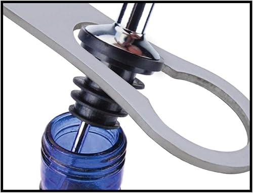 Miniatura 3 de Thirsty Rhino Badak - Abridor de botellas y removedor de boquilla de vertido, plateado cepillado (juego de 1)