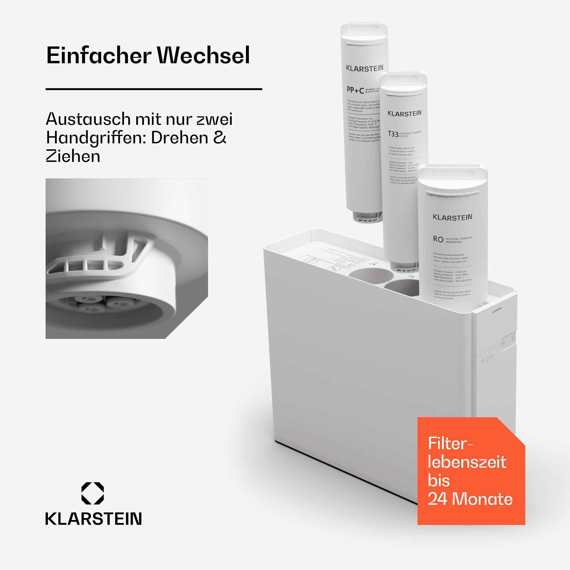 Klarstein Instalar Grifo Osmosis Brita Filtro Grifo Recambio