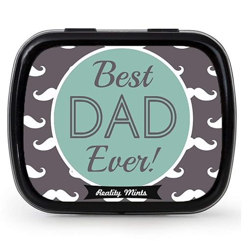 Best Dad Ever Mints - Regalo pensado para padres, divertidos regalos de Pascua para papás, rellenos de calcetines para papás, regalos novedosos para