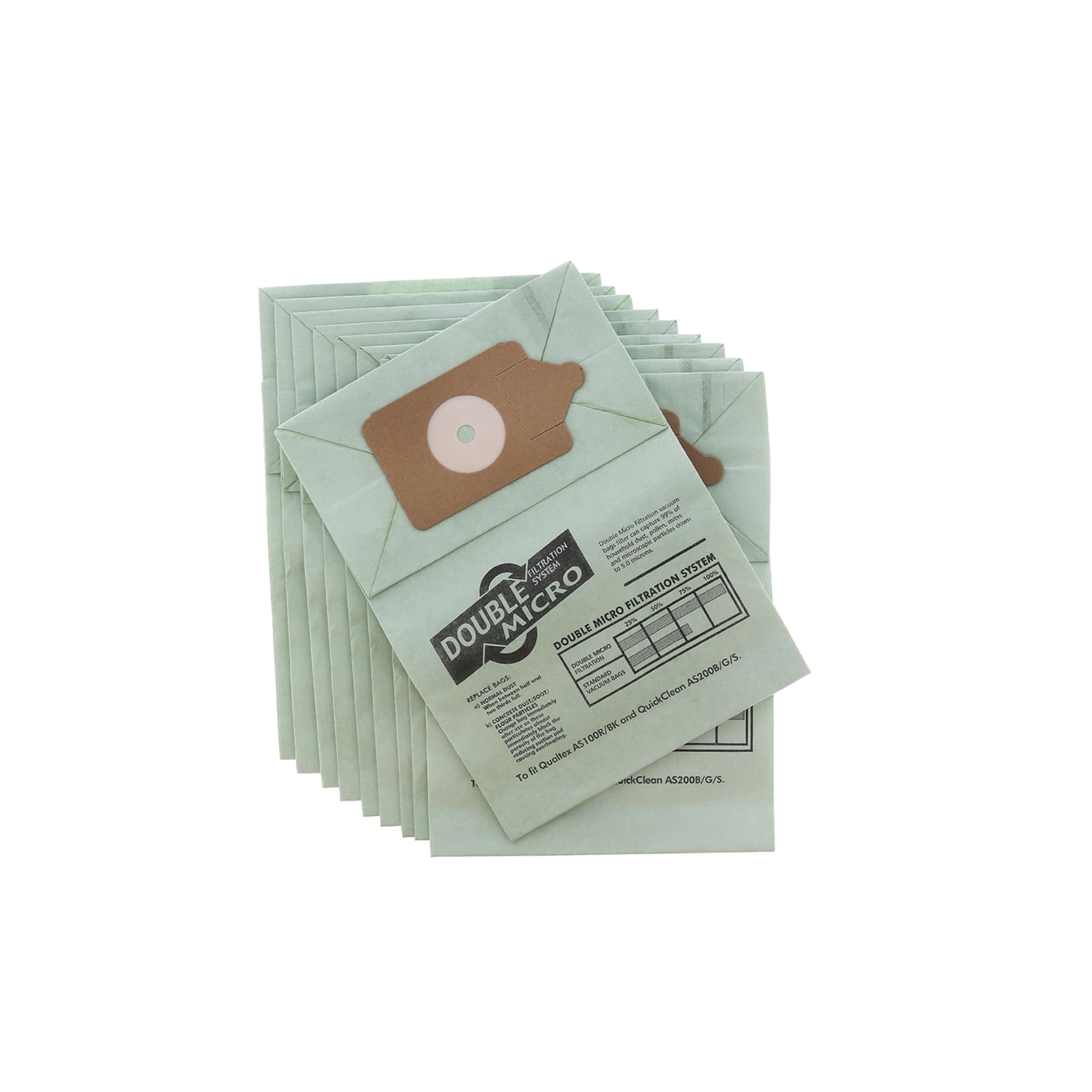 Numatic Henry Hoover Replacement Vacuum Cleaner Double Layer Paper Dust Bags, Pack of 10