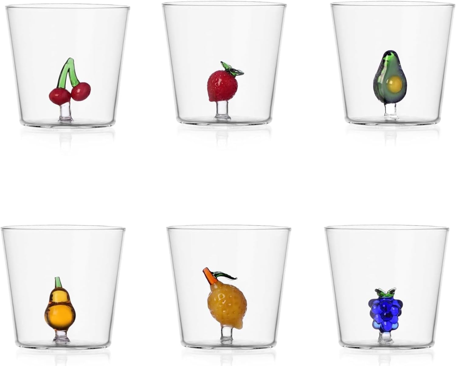 Ichendorf Milano Libelle Tumbler – Borosilikatglas, 35 Cl, Handgefertigt, Garten Kollektion