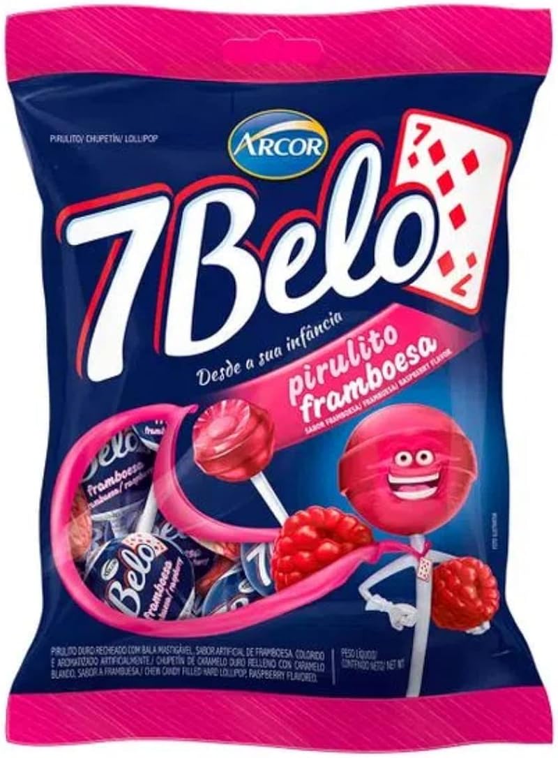 Frete Grátis PIRULITO 7 BELO 500g FRAMBOESA