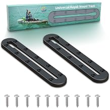Huntury Kayak Track, Kayak Low Profile Track, Kayak Rail, Kayak Accessories Mount Track, Kayak Gear Track for Fishing Rod Holder, Fish Fider, Cup Holder, Anchor Cleats
