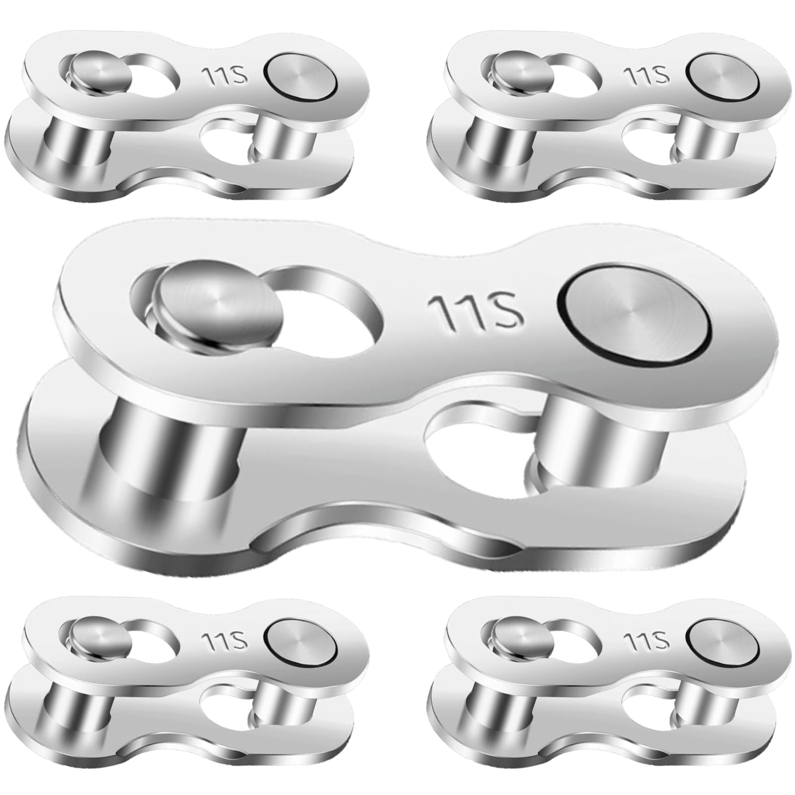 Missing Link 5 Pairs for 11 Speed Chain Master Link for Bicycle Chain Bike Chain Links 11 Speed Bike Chain Master Link Quick Link Bike Parts Bicycle Parts Mountain Bike Parts Chain Connector Link