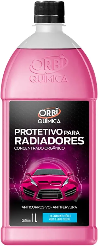 Aditivo Protetivo Rosa para Radiador 1L Orbi - Concentrado Orgânico, Proteção e Desempenho