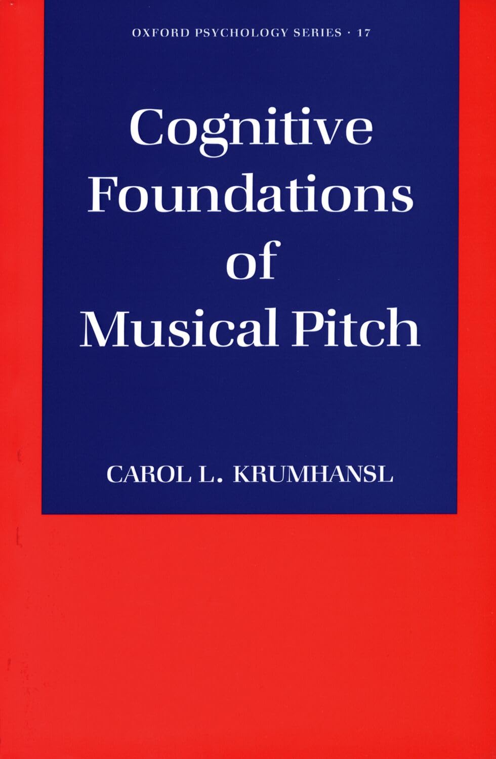 Cognitive Foundations of Musical Pitch: 17 (Oxford Psychology Series)